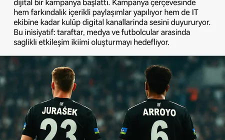 Beşiktaş’tan Dijital Zorbalığa Karşı Kulüp Kampanyası: ‘#DijitalZorbalığaHayır