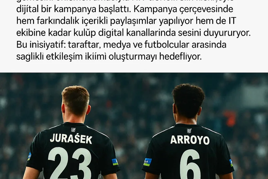 Beşiktaş’tan Dijital Zorbalığa Karşı Kulüp Kampanyası: ‘#DijitalZorbalığaHayır