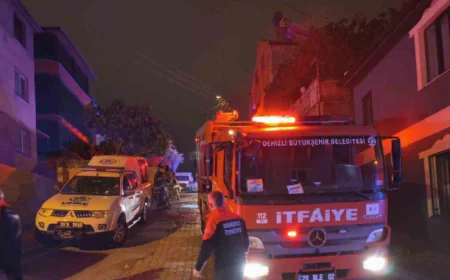 Denizli’de düğün hazırlığı sırasında büyük tehlike: Tavan çöktü